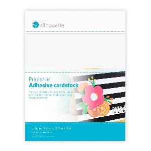 인쇄 가능한 흰색 접착 카드스톡 Printable White Adhesive Backed Cardstock